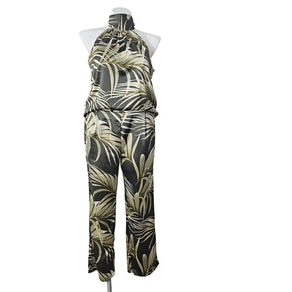 Rachel Zoe Women's 2-Piece‎ Tropical Halter and Pant Set XL - Picture 1 of 10
